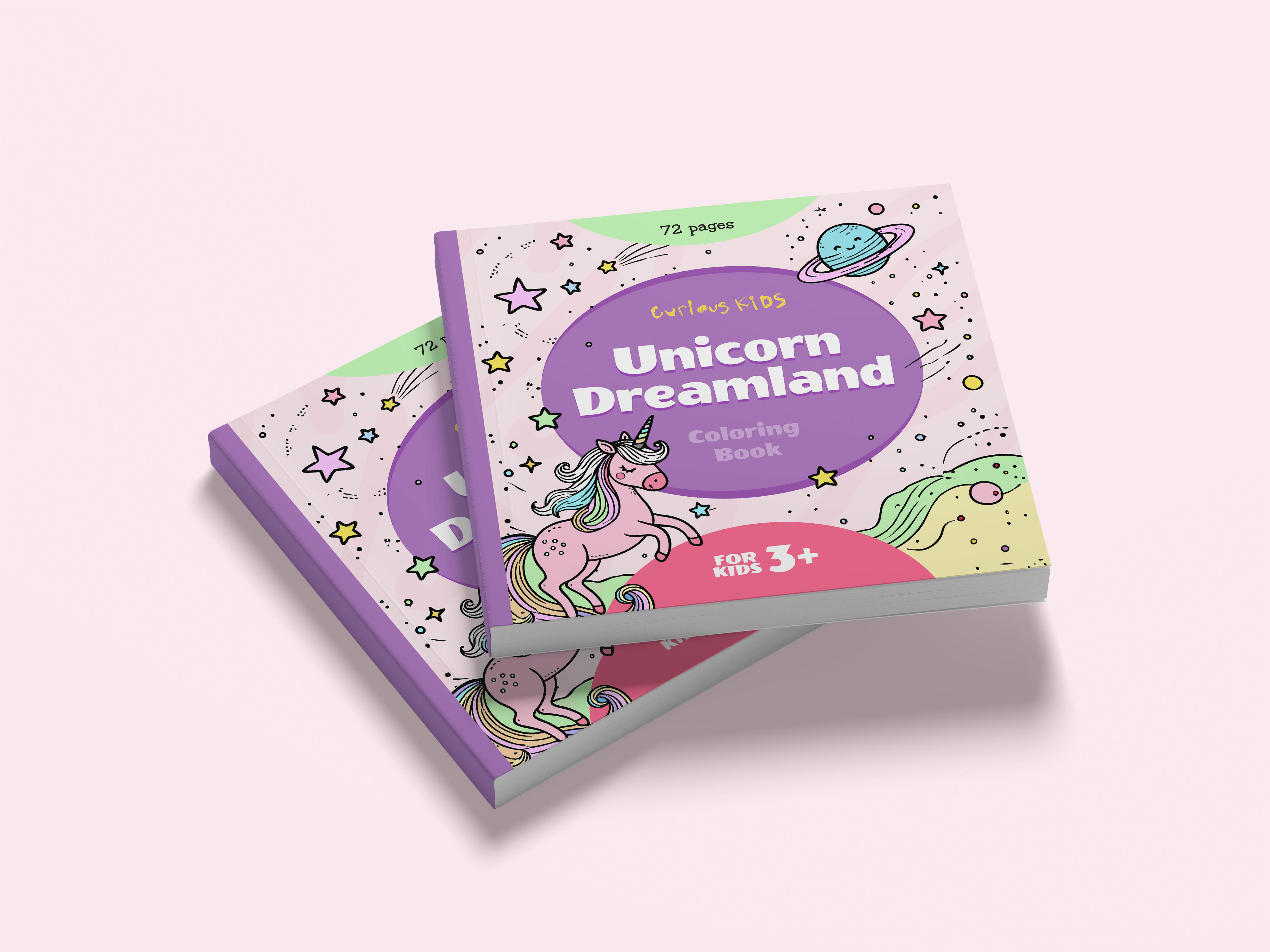 A cover of the 'Unicorn Dreamland' coloring book.